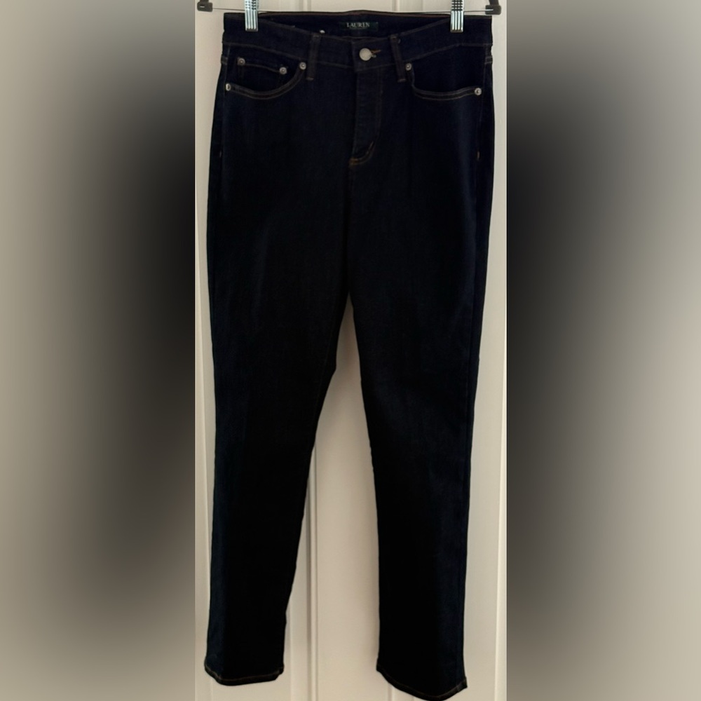 NWOT Lauren Ralph Lauren Blue Premium Denim Curvy Jeans